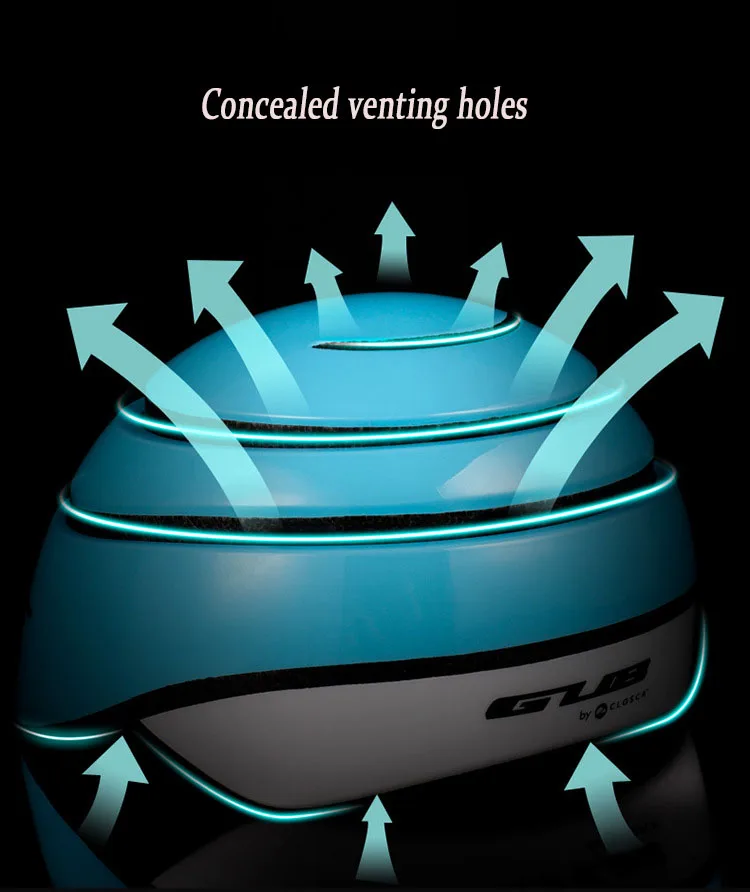 GUB взрослый интегрально-Формованный полупокрытый складной EPS MTB велосипедный шлем для занятий спортом на открытом воздухе Велоспорт город поездки Безопасность Оборудование