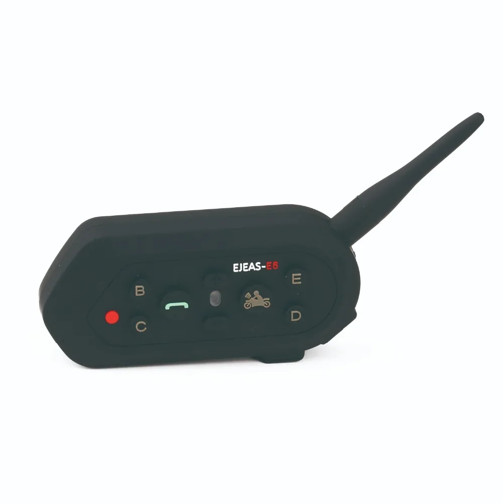 EJEAS E6 мотоциклетный шлем Беспроводной домофон 1200 м Communicator Bluetooth переговорные