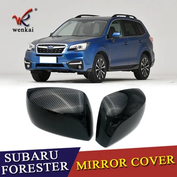 

Rear vVew Rearview Side Glass Mirror Cover Trim Frame For Subaru Forester 2013 2014 2015 2016 2017 Car Styling