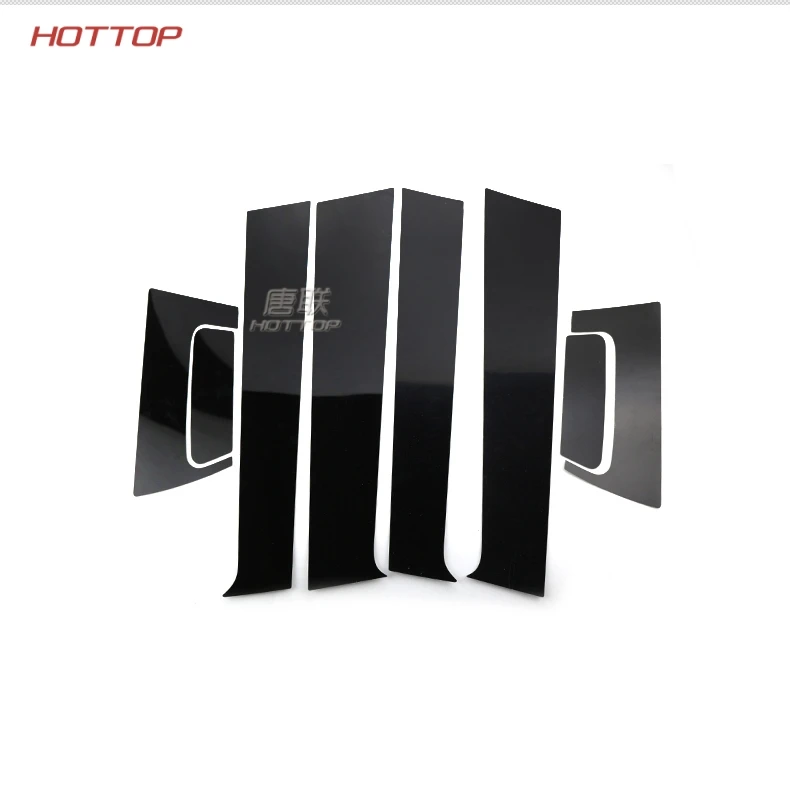 

UNON mirror reflection panel B + C column decorative sticker for HONDA HRV VEZEL 2014 2016 2017 2018 8PCS / SET