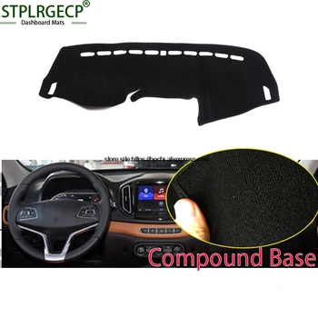 

STPLRGECP double layer Black Dash Mat For Chery tiggo 7 Dashmat Black Carpet Car Dashboard Automotive interior Mats