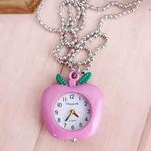 cyd для женщин Дамы Фрукты Форма карманные часы милый брелок для ключей мода кварцевые кулон fob часы для подарки для студентов