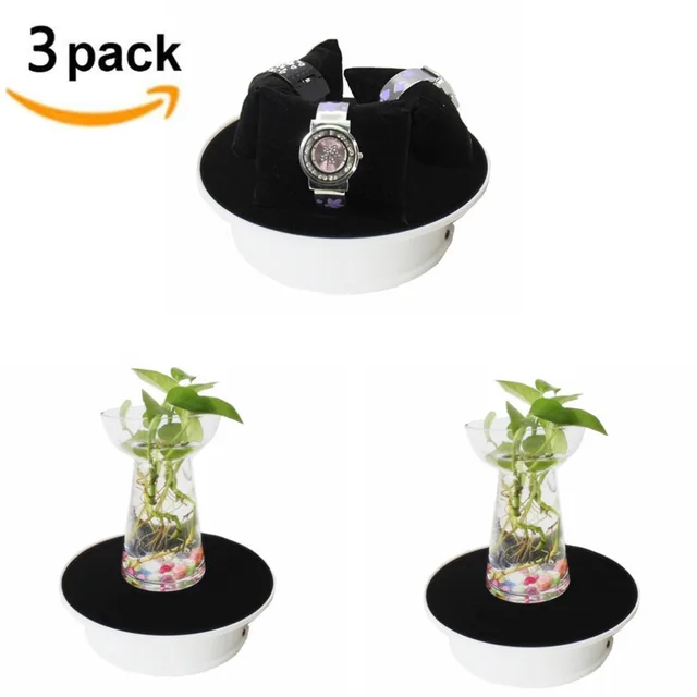 3pieces Lot 200mm Rotating Display Stand Base Battery Operation Load Weight 1kg 3pieces Lot 200mm Rotating Display Stand Base Battery Operation Load Weight 1kg