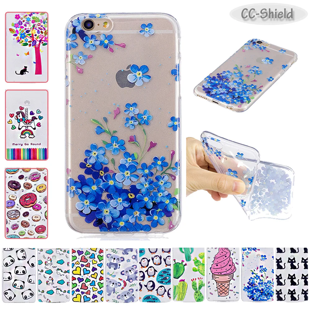 Приталенный Чехол из ТПУ для Apple iPhone 6 S 4 7 дюймов Модный мягкий силиконовый чехол