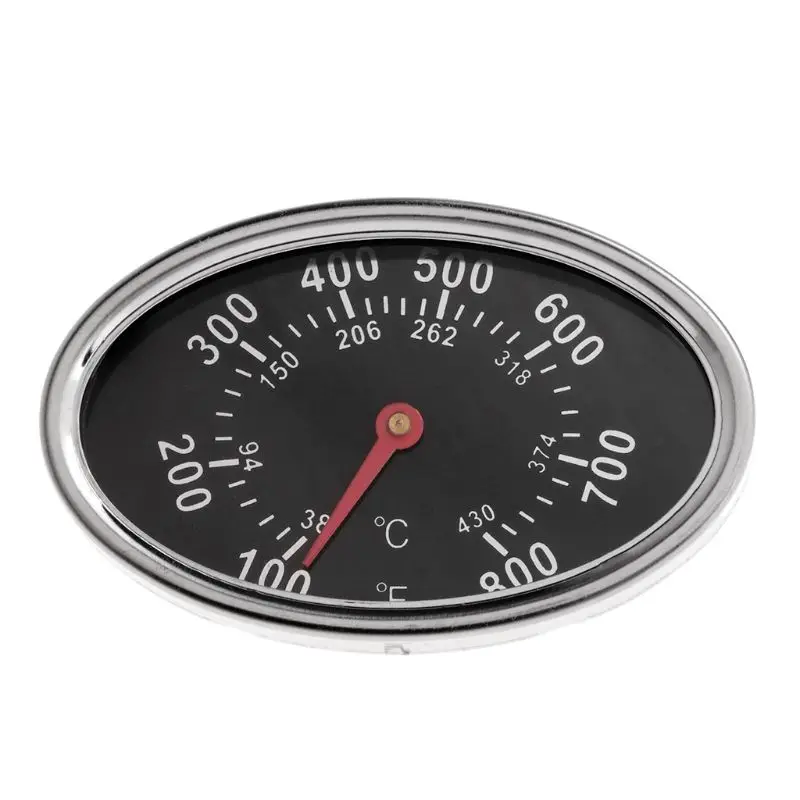 Smoker Gas Grill Lid Gauge Thermometer Camping Cooking Temp Heat indicator 22551