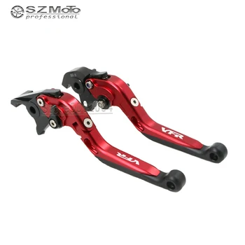 

For HONDA VFR VFR750 1991-1997 VFR800/F 02-14 Aluminum Motorcycle Folding Extendable Adjustable Brakes Clutch Levers With LOGO