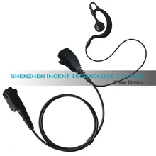 VOIONAIR 5 шт./лот G Форма Наушники с ушным вкладышем наушник гарнитура Динамик PTT для Airbus EADS THR8 TH1N TETRA радио