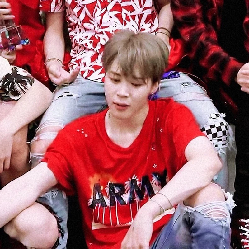 

NEW kpop JIMIN same paragraph short-sleeved shirt female T-shirt 2019 new Korean version of the loose student lovers