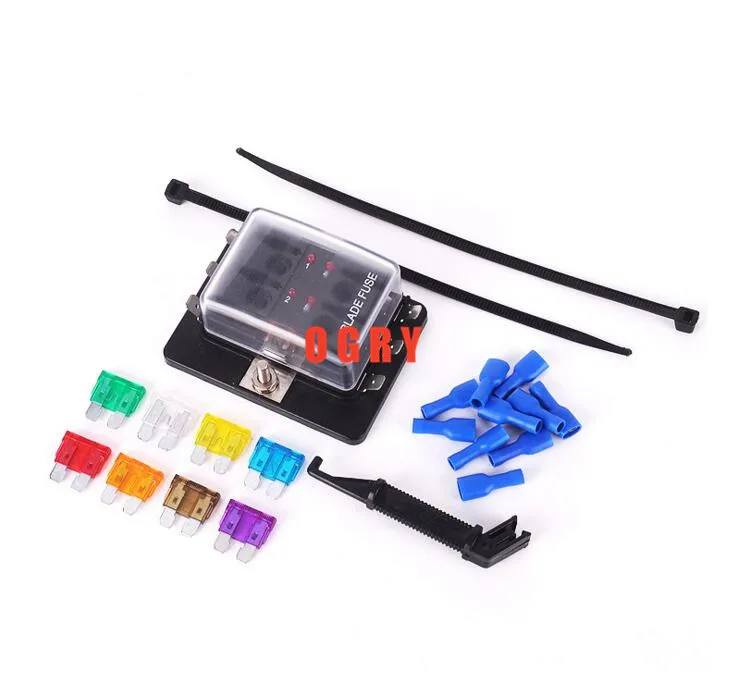 6 way fuse set Terminals Circuit ATC ATO Car Auto Blade Fuse Box Block