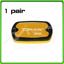 2 pcs Tanque De Fluido de Freio Óleo Cap Capa Para Yamaha TMAX 530 2012 2013 2014 2015 2016 cor de Ouro