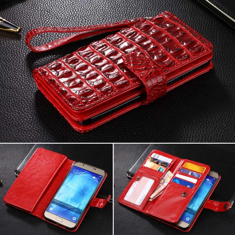 Crocodile Flip Leather Wallet Case With Stand Function for Lenovo VIBE K5  K5NOTE Cover with+Phone Frame