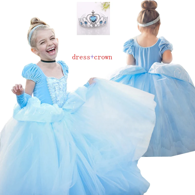 

Children Fancy Rapunzel Sofia Snow White Dress Cinderella Christmas Carnival Costume For Kids Girl Princess Party Dress Clothing