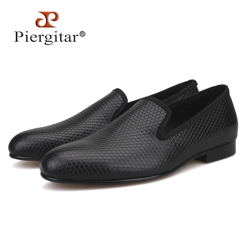 oro Hombres Genuino Tres Zapatos A 2019 Negro De Piergitar plata Fumar Mano En Hechos Cuero Relieve Pirámide Ocasionales Los 3d Efecto Colores Holgazán Zapatillas 7B8p4qwf
