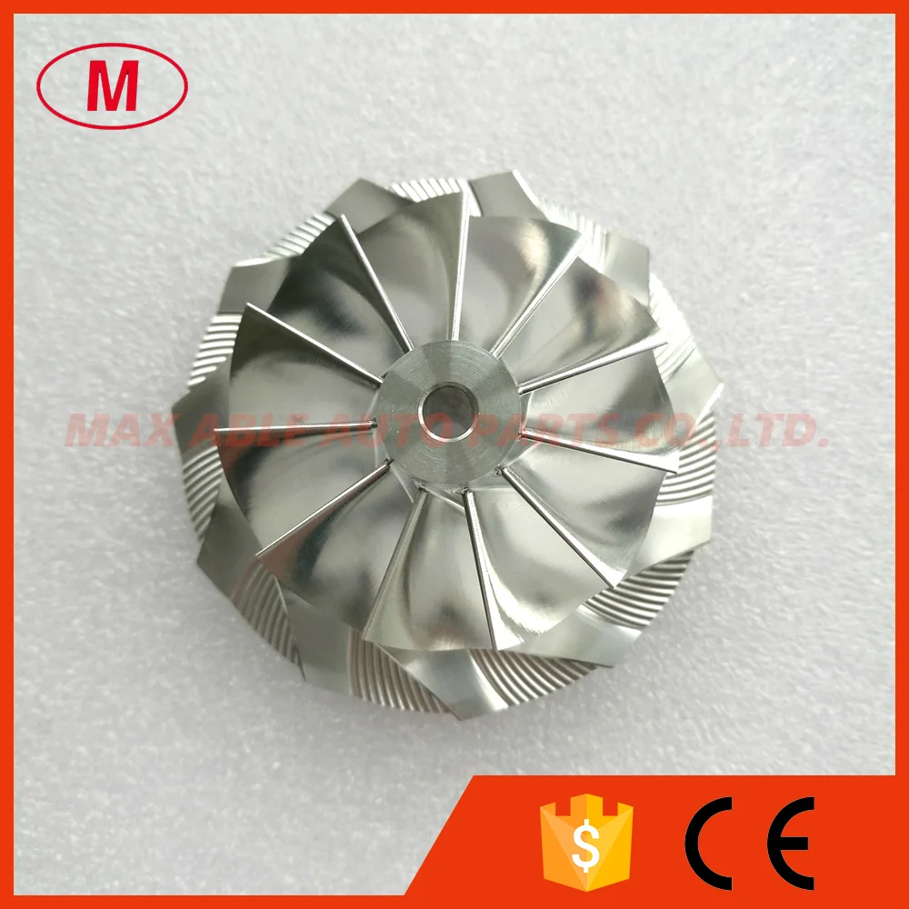 GT3076 467756-0004F гоночный турбо Алюминий 2618/фрезерный/рабочее колесо компрессора 54,97/76,13 мм 11+ 0 лезвия переднего вращения