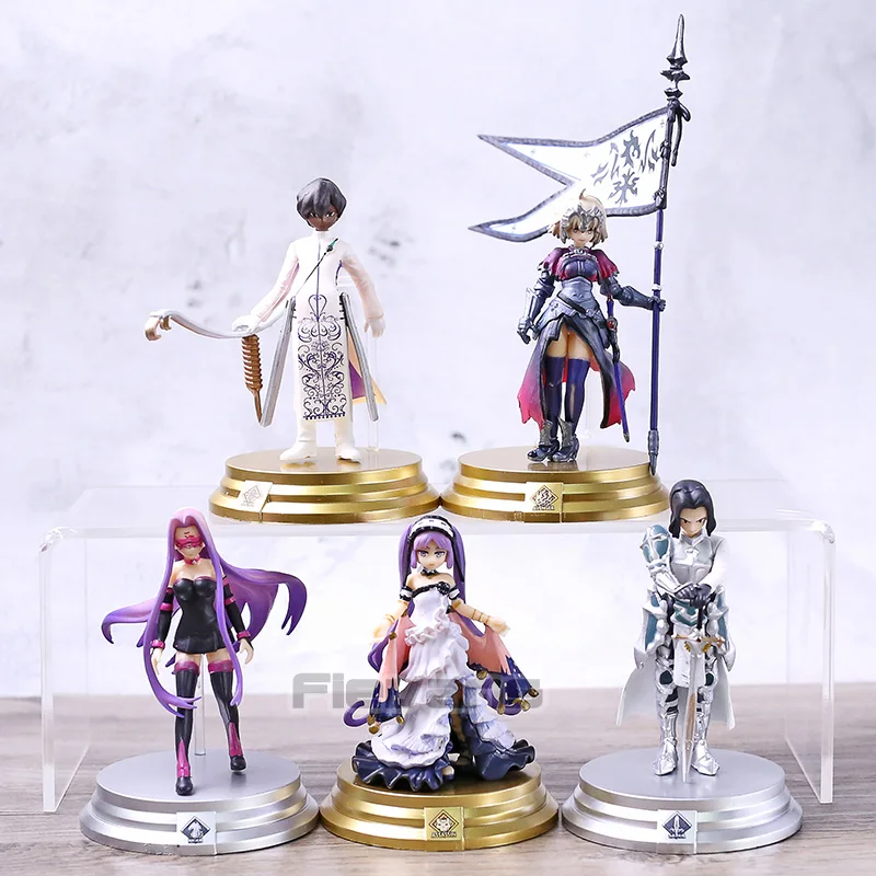 

Fate/Grand Order Duel FGO Jeanne d'Arc Medusa Arjuna Stheno Gilles de Rais PVC Collection Figures Toys 5pcs/set
