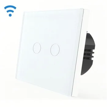 

Bseed Wireless Touch Light Switch 2 Gang 1 Way Touch Dimmer With Remote Control White Touch Switch Dimmer Eu Uk