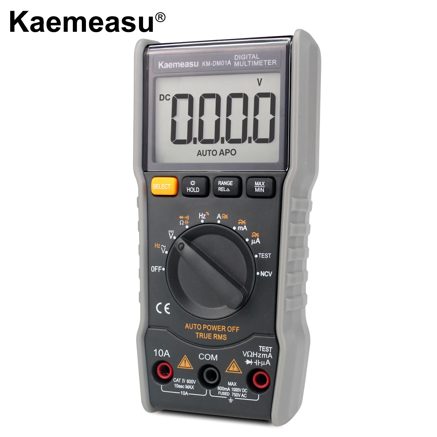 Kaemeasu Мини цифровой мультиметр DC/AC Сопротивление емкости NCV True RMS с нулевой