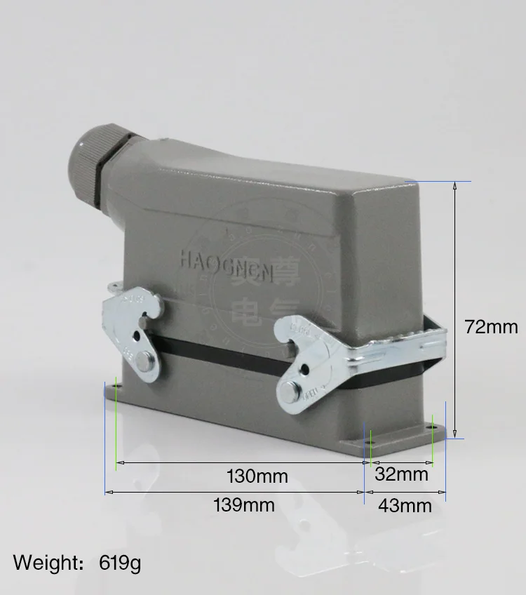 Прямоугольные сверхмощные разъемы H24B HE 024 1 24 контактная линия 16 a500v винтовые