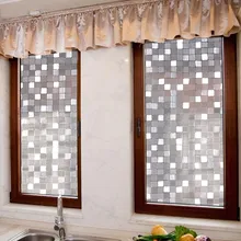 Новая 3D большая мозаика, матовая статическая пленка, наклейка на стекло, виниловая пленка, рождественские украшения для дома 100 см