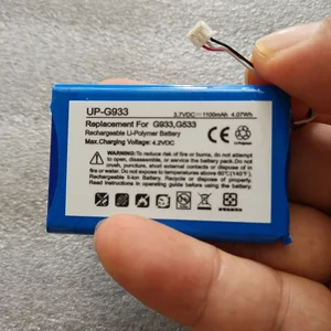 3.7V Battery For LOGITECH G933 Artemis Spectrum G533 Headset Earphone Li-Polymer Rechargeable Accumulator Replacement 533-000132