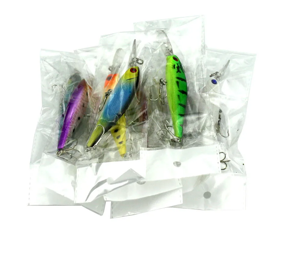 Iscas de Pesca Equipamentos de Pesca Minnow Rígido Wobbler Pike Carp Bass Truta Poleiro Bagre 90 Pcs 10 cm 9.6g 12 Iscas artificiais