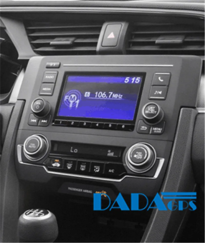 Cheap Big Screen Android 6.0 Car Radio GPS Navigation For Honda Civic 2016 2017 2018 no Car DVD Player Multimedia Sat Nav Audio Stereo 3