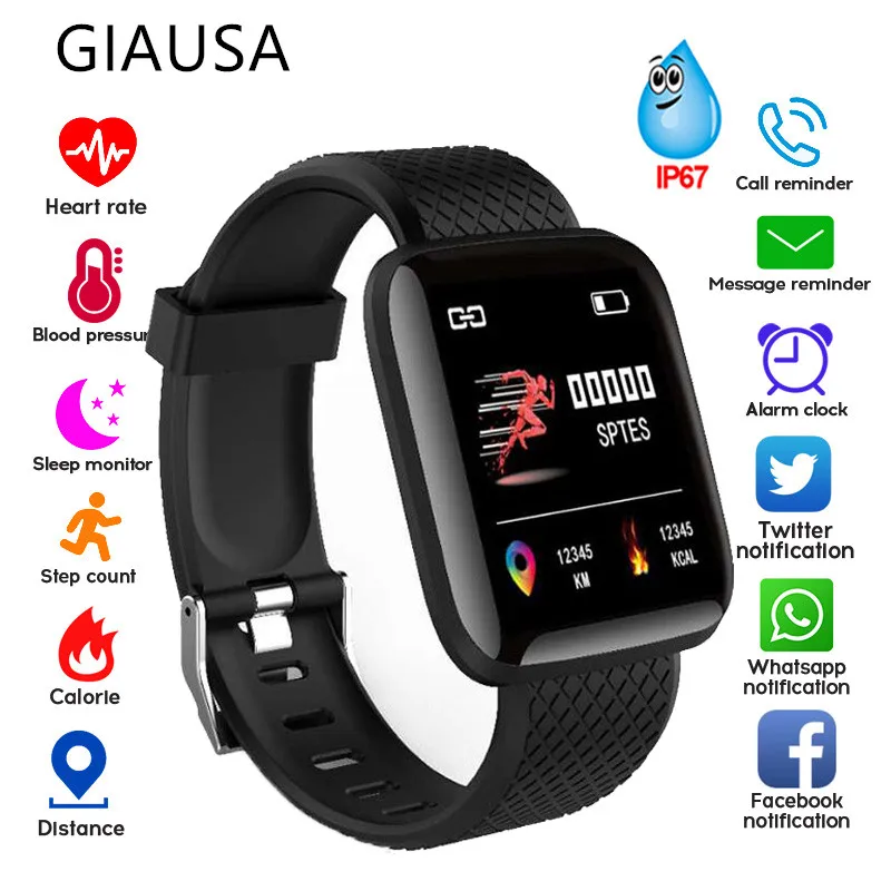 

Smart Bracelet Blood Pressure Measurement Waterproof Fitness Tracker Watch Heart Rate Monitor Pedometer Smart Band Women Men