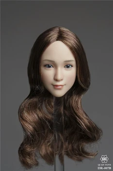 

Custom 1/6 Asian beauty Female Head Carving Girl Head sculpt For pale skin seamless Body figure collector toy DR-007 A/B/C