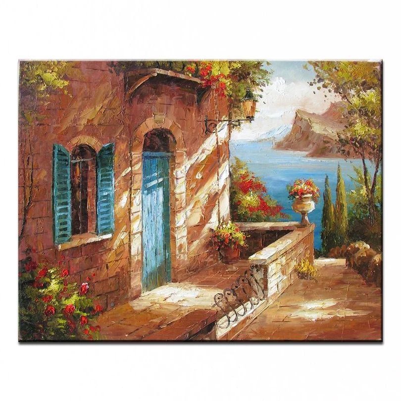 

Картина маслом, пейзаж для гостиной, ручная роспись, 100%, DM-15110314