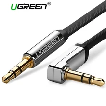 Ugreen AUX cable 3 5mm audio cable 90 degree right angle flat jack 3 5 mm