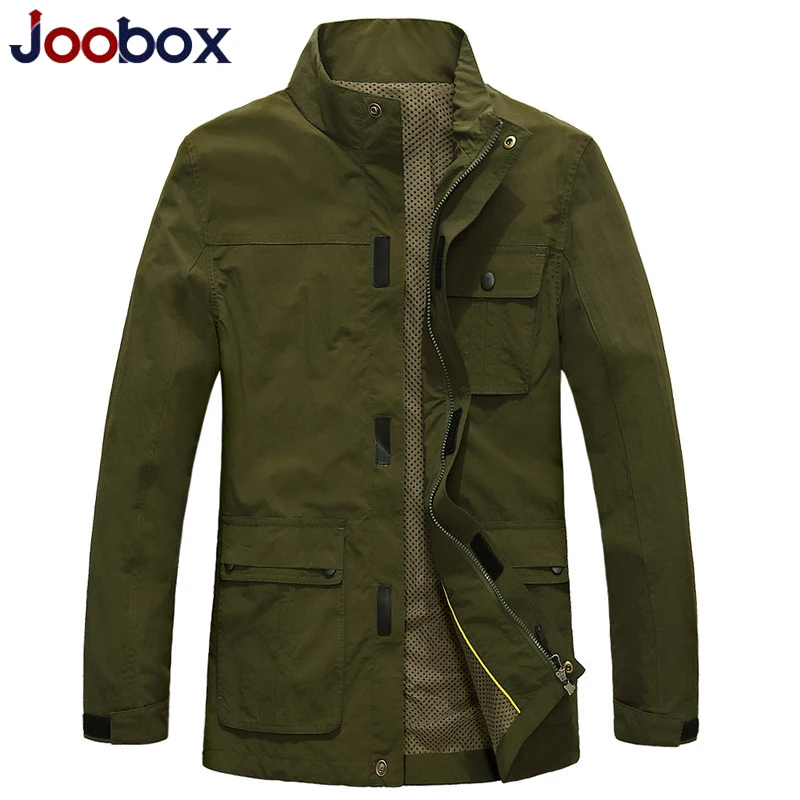 JOOBOX демисезонный верхняя одежда куртки для мужчин быстросохнущая ветрозащитный повседневное Военная Униформа Куртка Jaqueta masculina