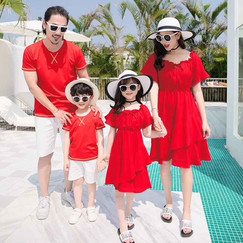 Family matching clothes |Beach dress, Tshirt