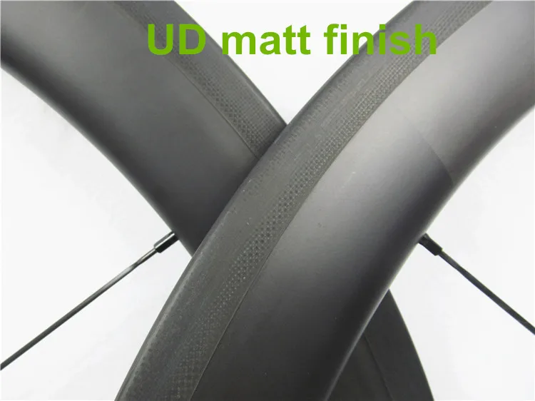 u-образная Форма колеса велосипеда углерода 50 мм x 25 мм довод бескамерные готов, BITEX концентраторы 24 h спереди 28 H сзади, больше жесткости и прочный - Цвет: UD matt