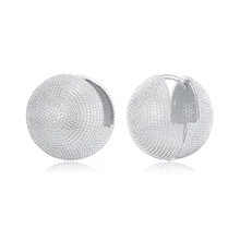 Серебряные, золотые, круглые серьги-гвоздики для женщин, медные серьги-шарики, модные ювелирные изделия, pendientes mujer boucle d'oreille femme