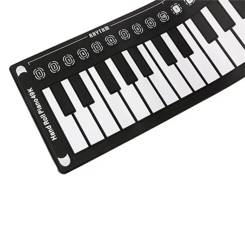 Профессиональный 49 клавиш ручной рулон пианино USB MIDI клавиатура контроллер ручное электронное пианино с динамиком музыкальный инструмент