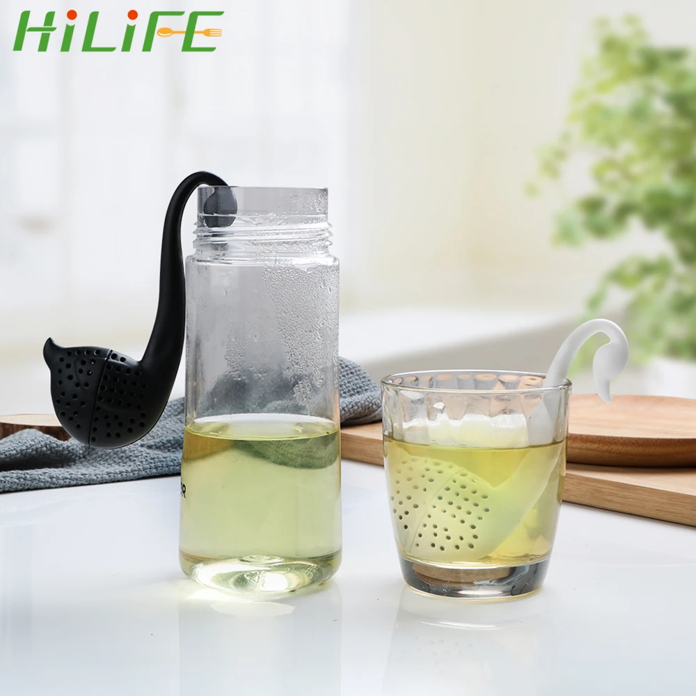 

HILIFE Swan Loose Tea Strainer Herb Spice Filter Diffuser Tea Infuser Tea Tools Coffee Filter Drinkware Accessories