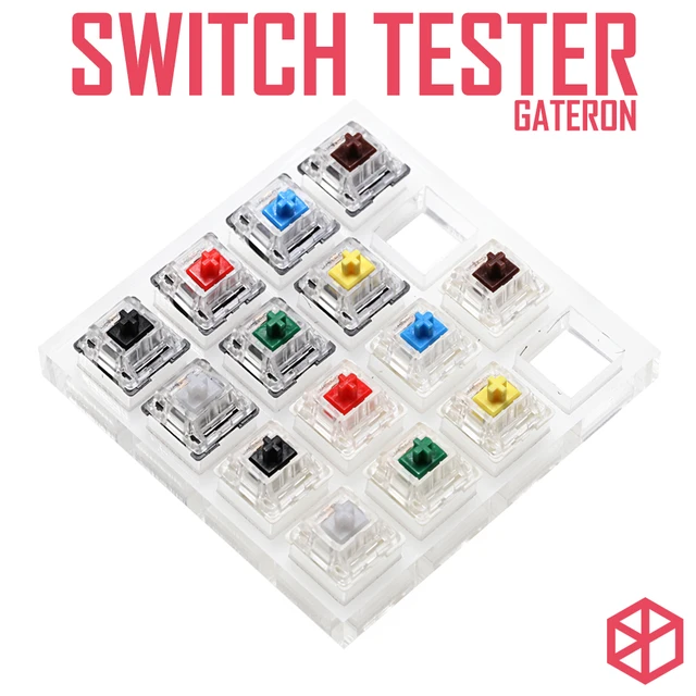 acrylic Switch Tester 4X4 clear housing base for cherry brown black red  blue tactile grey silver green nature white clear rgb