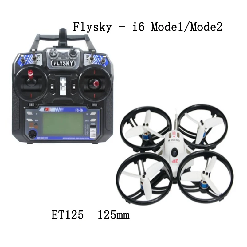 JMT ET125/ET115 мини Racer Drone бесщеточный FPV горючего с FS-i6 передатчик piko BLX + 4in1 10A BLheliS Полет контроллер