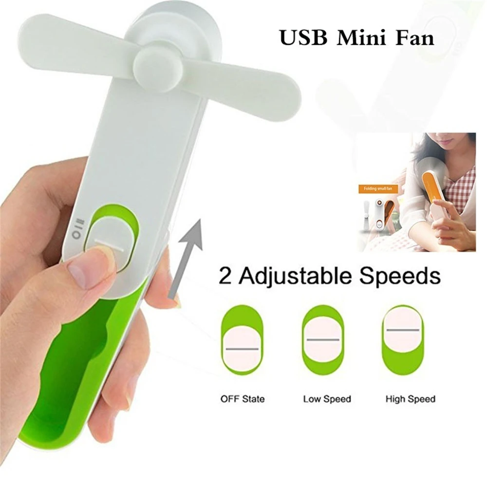 Mini USB Charging Folding Portable Fan