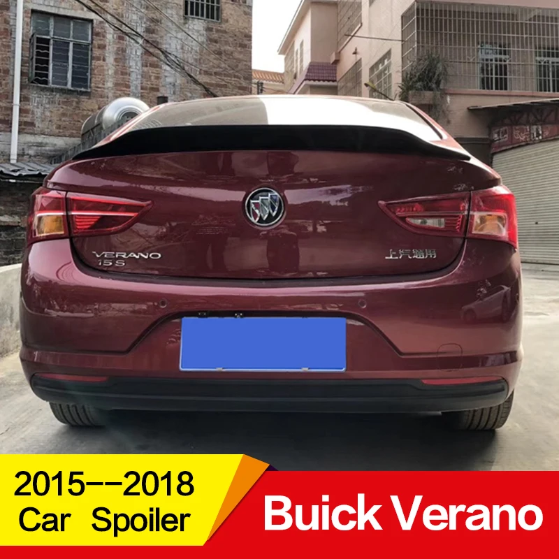 

Use for Buick Verano spoiler 2015 2016 2017 2018 year glossy carbon fiber/FRP rear wing R style spoiler Accessories