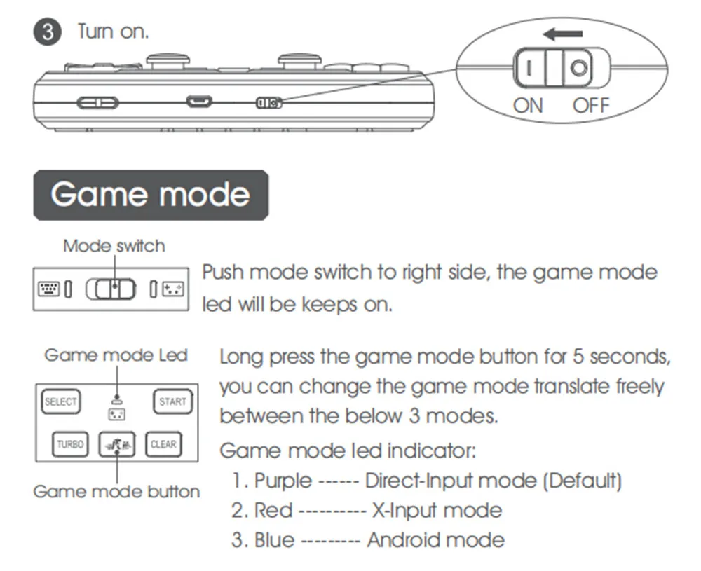 jogo com touchpad controlador dpad abxy botão