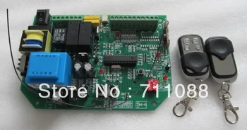 

AC sliding gate opener control board with 2pcs remote control,learning code