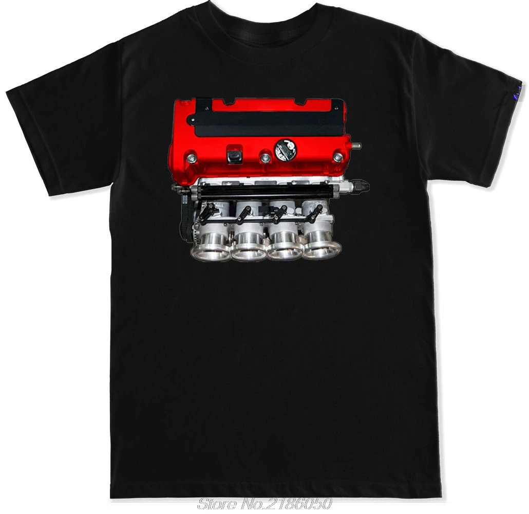 

K20 Itb Rbc Manifold Jdm Integra Civic Type R Red Valve Cover Rsx Euro R T Shirt Men Cotton T-shirt Funny Tees Tops
