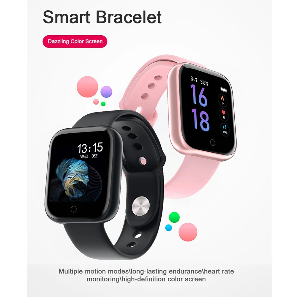 

T80 Women Smart Watch IP67 Waterproof Heart Rate Monitor Blood Pressure Mens Smartwatch Sport Smart Bracelet Xiomi Wach