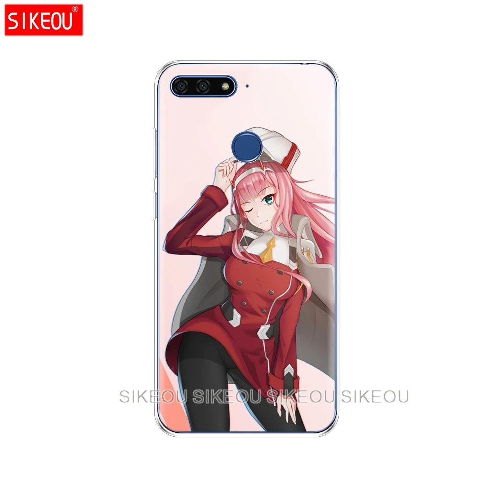 Силиконовый чехол для телефона Huawei Honor 7A PRO 7C Y5 Y6 Y7 Y9 2017 2018 Prime Darling in the Franxx|Бамперы| |