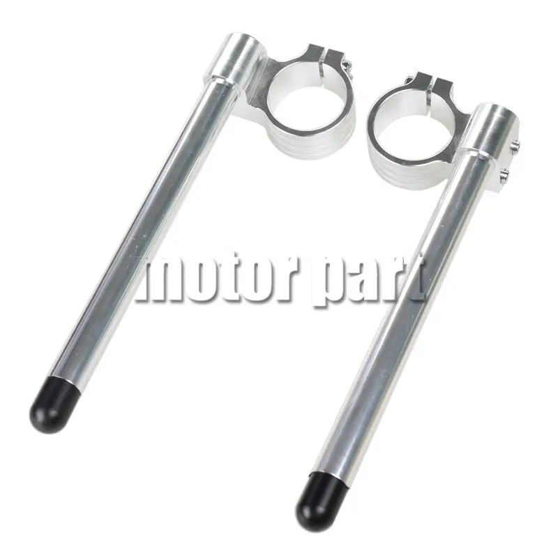 37mm Clip-ons Handle Bar For Suzuki GS500 GS 500 Motorcycle Fork Tube CNC Riser Handlebar Raised 20mm Silver Color | Автомобили и