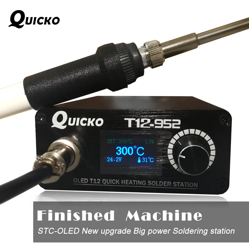 Quick Heating T12 soldering station electronic welding iron 2019 New version STC T12 OLED Digital Soldering Iron T12 952 QUICKO|soldering iron|welding irondigital soldering iron - AliExpress