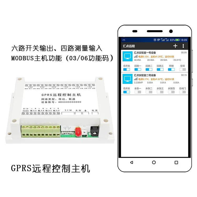 

Mobile GPRS Remote Controller Data Acquisition Liquid Level Current Monitoring