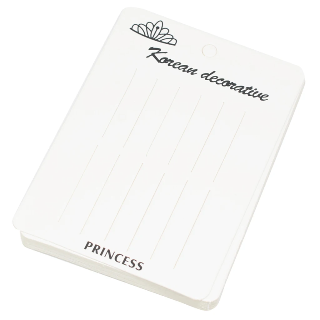 20pcs Hair Clip Card Paper Jewelry Display Cards Paper Cardboard Hair Accessory Cards Blank Hairpin Hair Band Packaging Cards