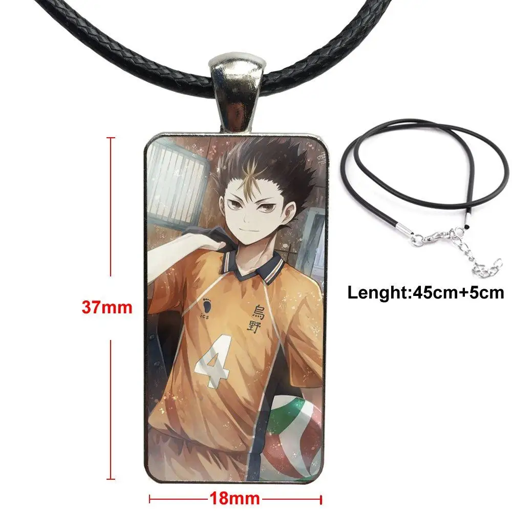 Karasuno High nissinoya Yuu Haikyuu ювелирные изделия со стальным покрытием стеклянный кабошон